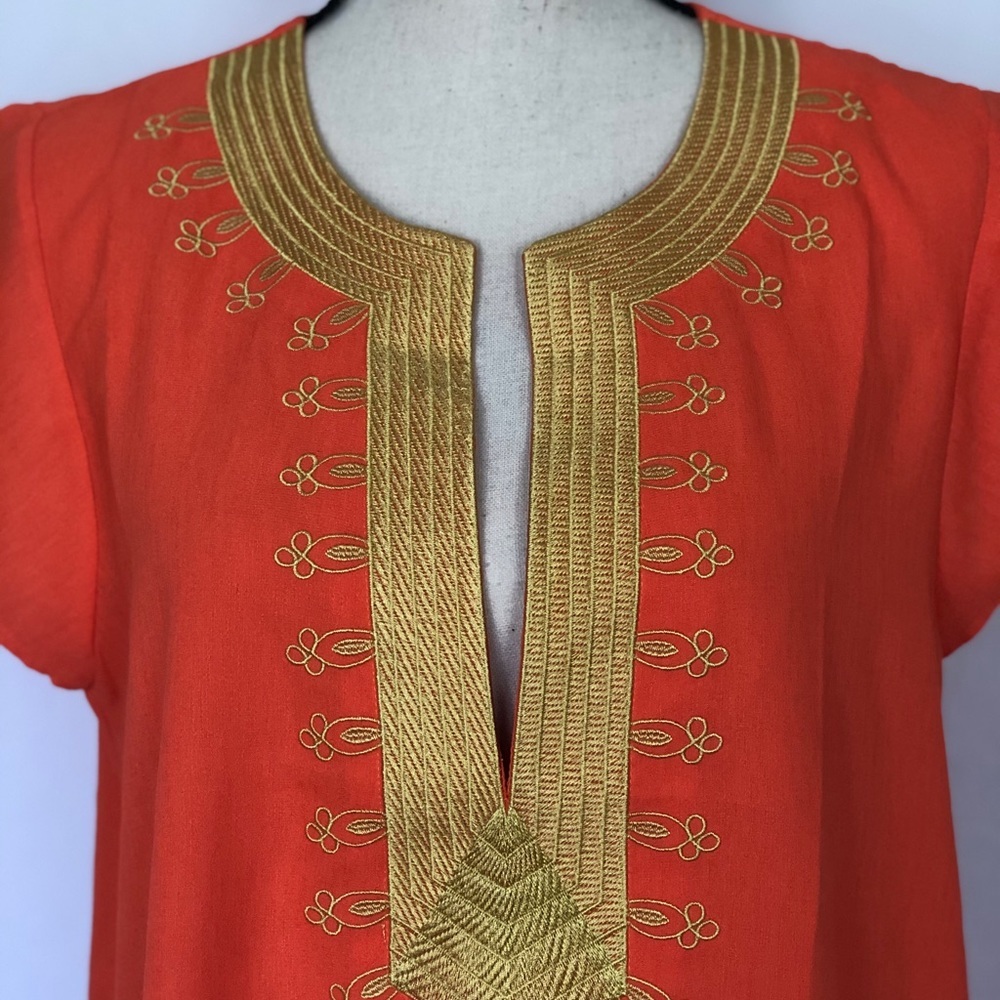 Stunning Gold Embroidered L Blouse